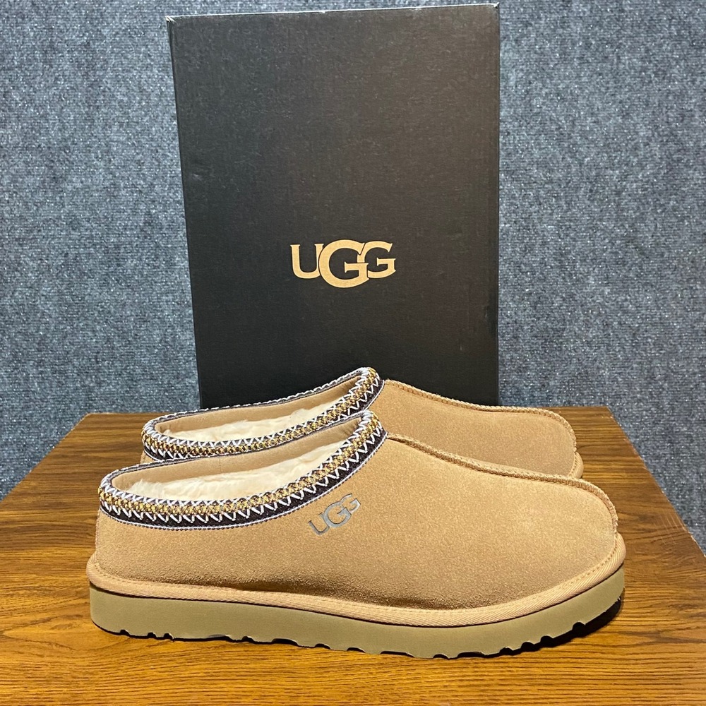 UGG Tasman Mens Chestnut Suede Slippers 5950 Size 12 NEW